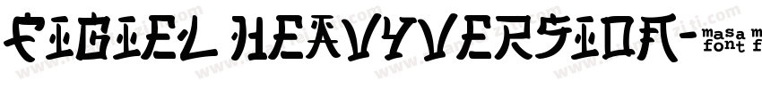Figiel HeavyVersion字体转换